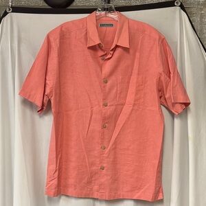 Cubavera Men's Coral Button Down Shirt